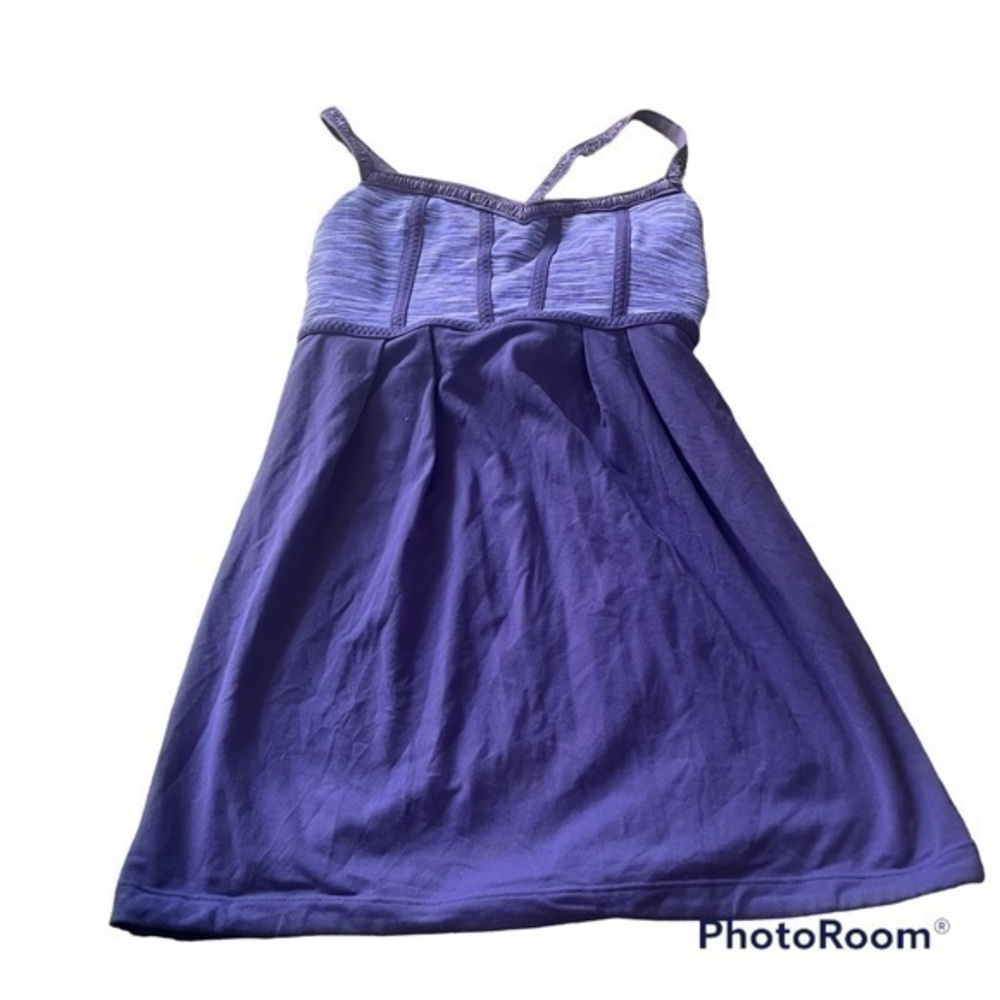 Purple Lululemon Tank Top with built in sports bra